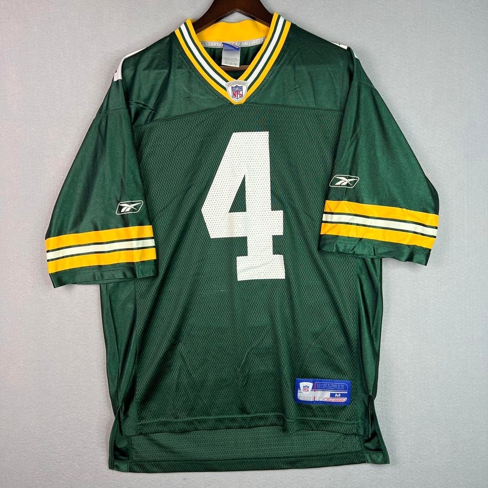 Vintage Brett Favre Green Bay Packers Reebok NFL Football Jersey M